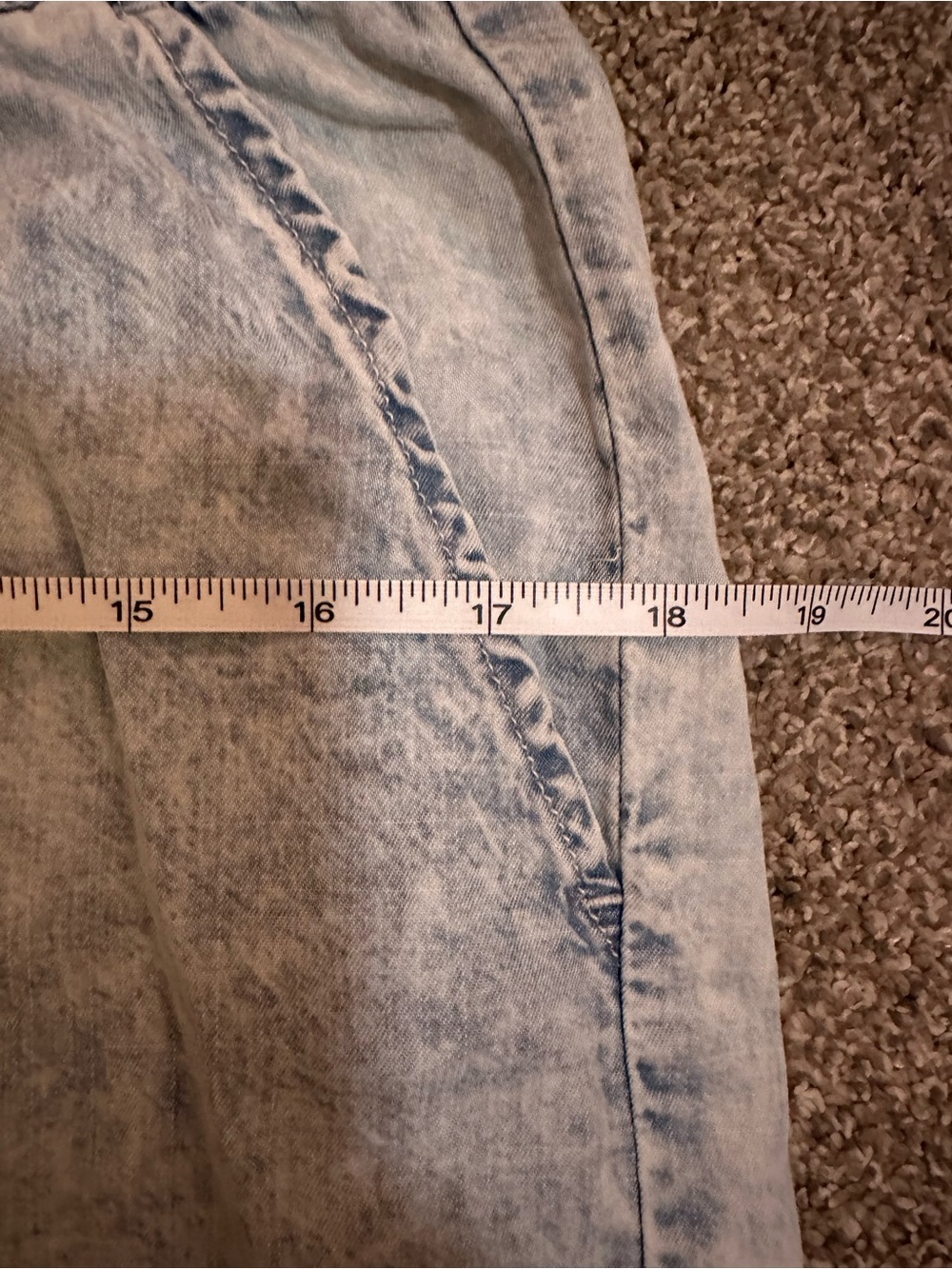 Splendid Pants Wide Leg Blue Stone Wash Lyocell Pull On Pockets Women’s L Beach - Picture 13 of 14